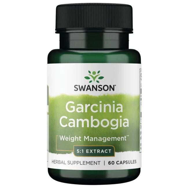 Экстракт гарцинии камбоджийской Swanson Garcinia Cambogia 80 mg, 60 капсул