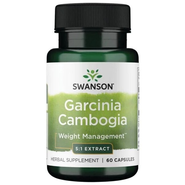 Экстракт гарцинии камбоджийской Swanson Garcinia Cambogia 80 mg, 60 капсул