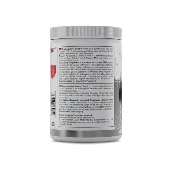 L-аргінін, L-цитрулін малат MST Nutrition Amino Pump, 500 грам. Фото 2