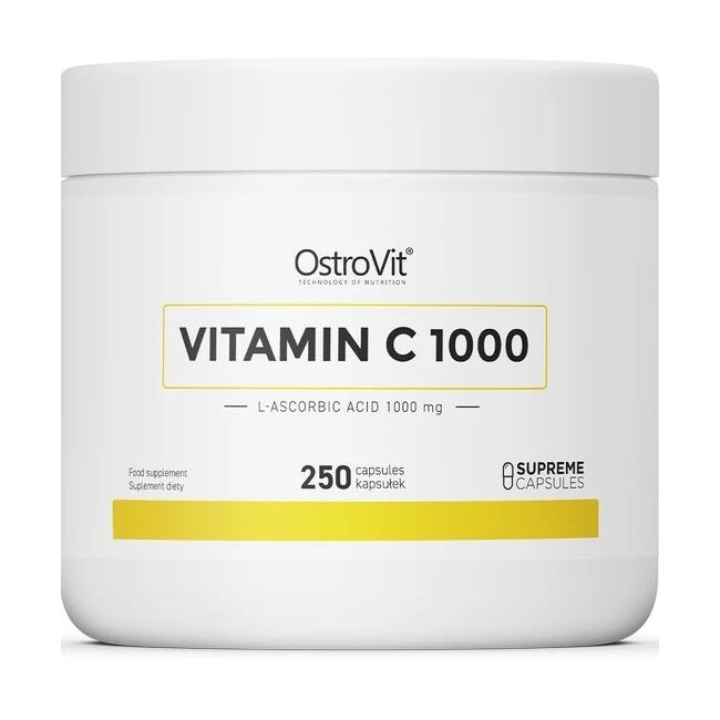 Вітаміни та мінерали OstroVit Vitamin C 1000 mg, 250 капсул