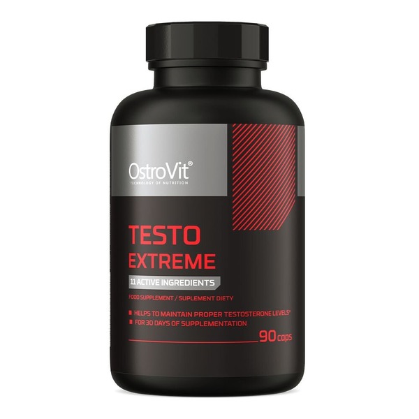 Стимулятор тестостерону OstroVit Testo Extreme, 90 капсул