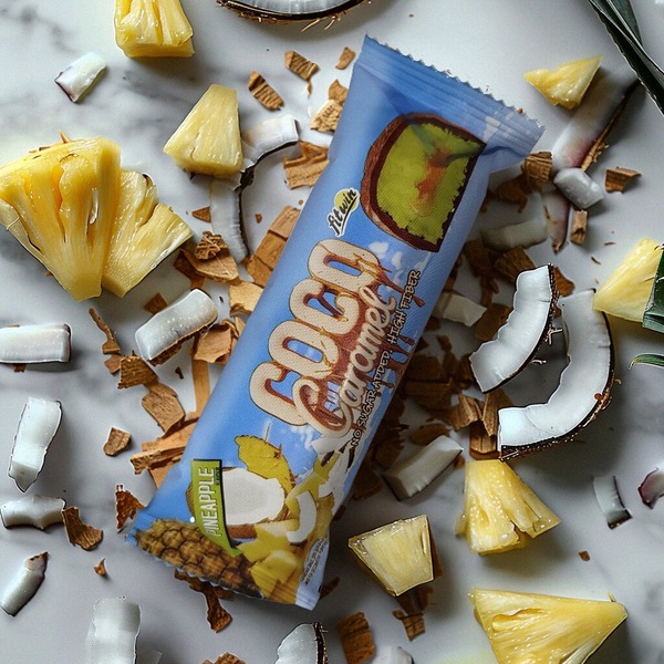 Кокосово-карамельний батончик FitWin Coco Caramel No Sugar Added, 40 грам