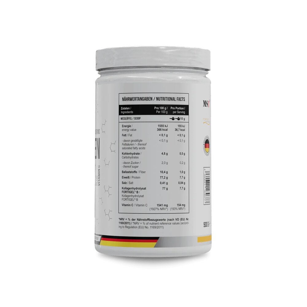 Препарат для суставов и связок MST Nutrition Collagen Peptides + Fortigel, 500 грамм. Фото 2