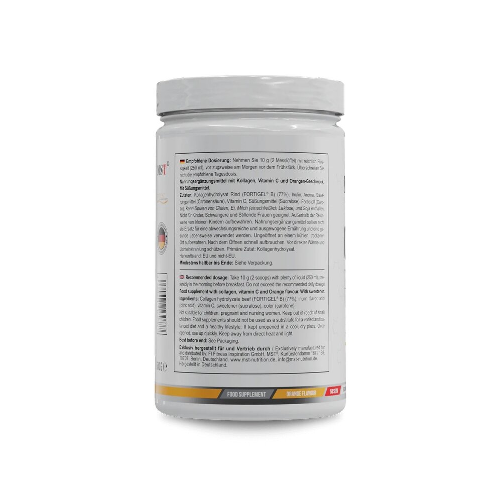Препарат для суставов и связок MST Nutrition Collagen Peptides + Fortigel, 500 грамм. Фото 3