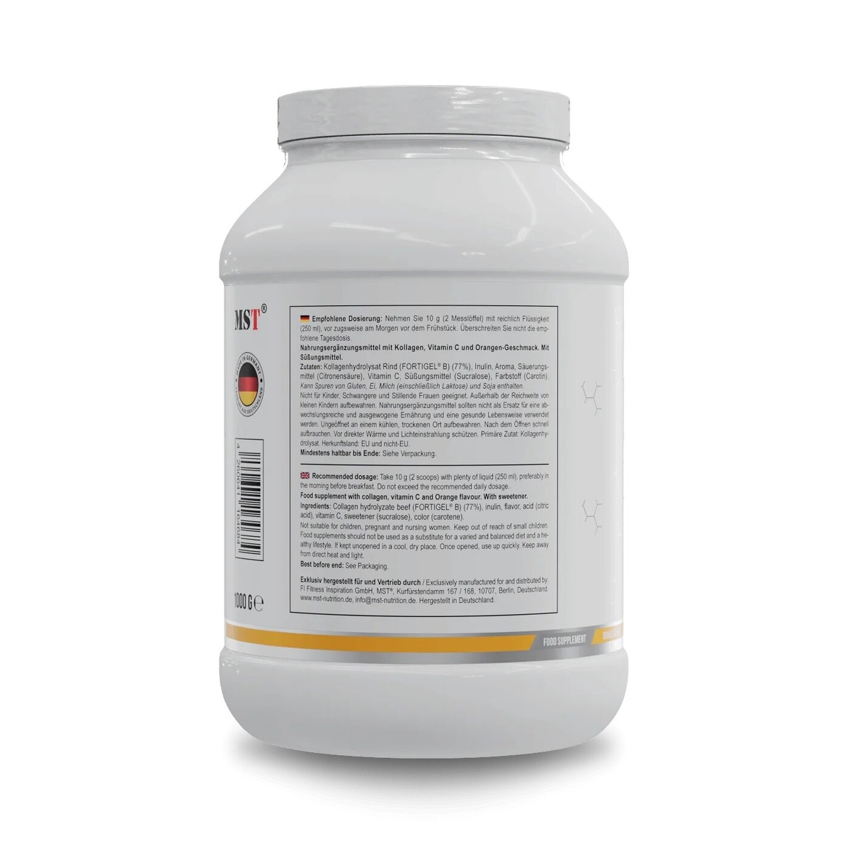 Препарат для суглобів і зв'язок MST Nutrition Collagen Peptides + Fortigel, 1кг. Фото 3