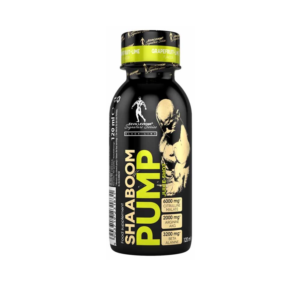 Предтренировочный комплекс Kevin Levrone Shaaboom Pump Juice Shot, 120 мл. Фото 2