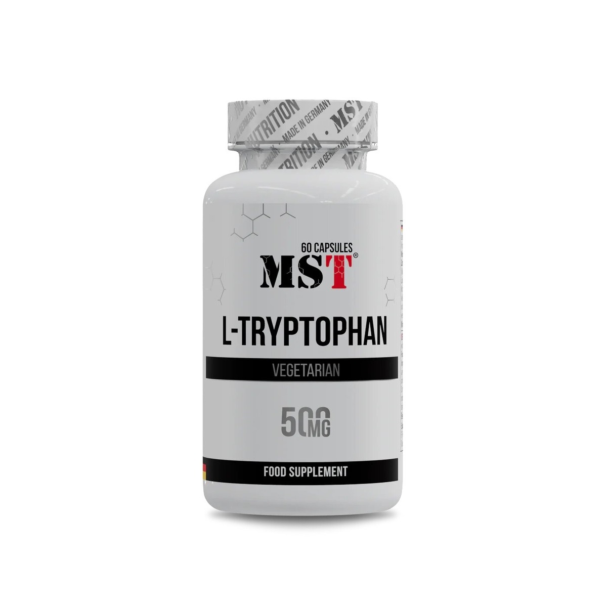 Аминокислота MST Nutrition L-Tryptophan 500 mg, 60 капсул
