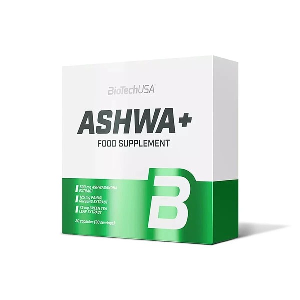 Натуральна добавка BioTech Ashwa+, 30 капсул