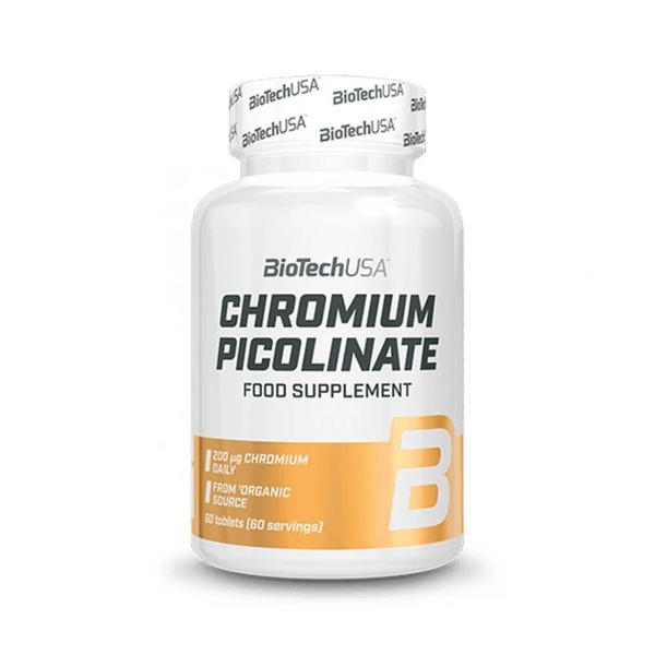 Вітаміни та мінерали BioTech Chromium Picolinate, 60 таблеток