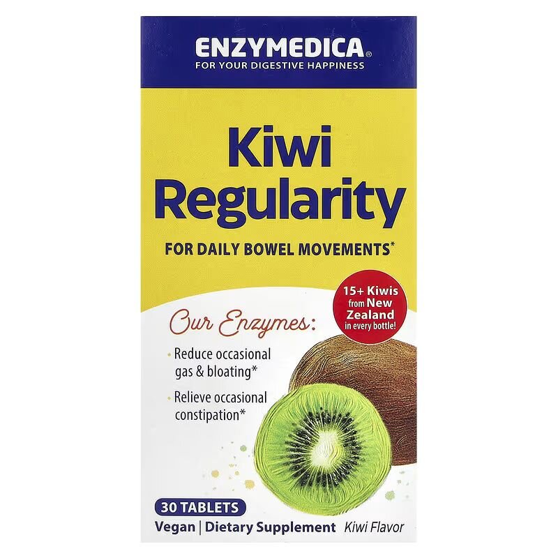 Натуральна добавка Enzymedica Kiwi Regularity, 30 таблеток. Фото 2